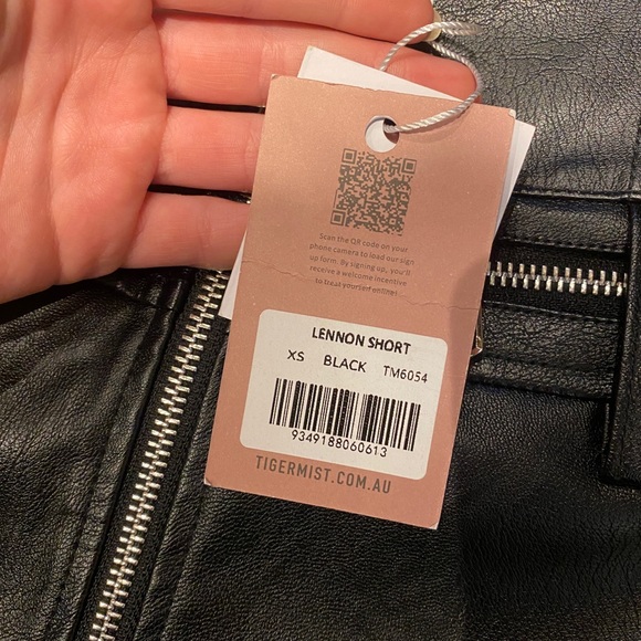 Tigermist leather shorts NWT - Picture 4 of 4